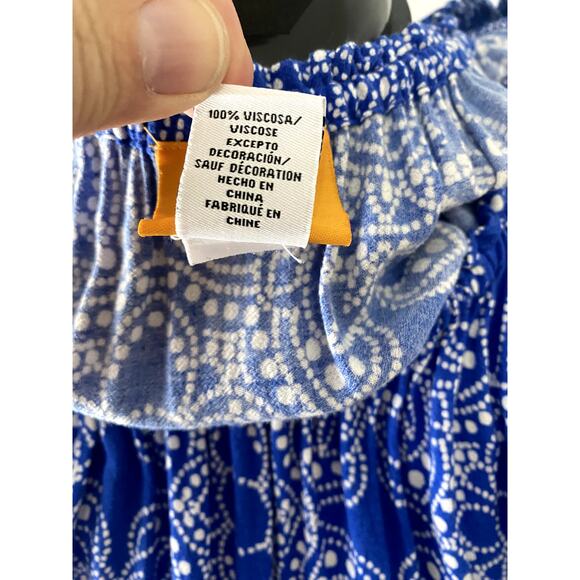 Ruby Rd. Blue and White top size 2x - Picture 8 of 8